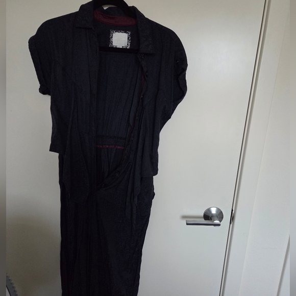 OPEN TO OFFERS ETT TWA by Anthropologie Tie Front Jumpsuit Size 2 - Picture 2 of 4